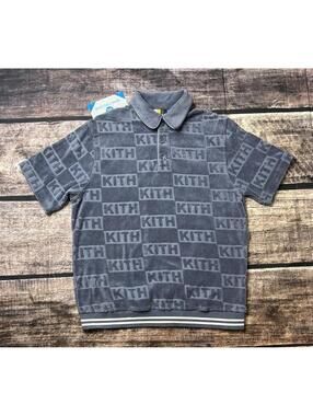 Kith Graham Polo Shirt Men's XS Elevation Blue SS23